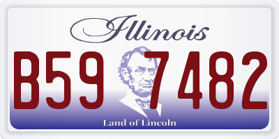 IL license plate B597482
