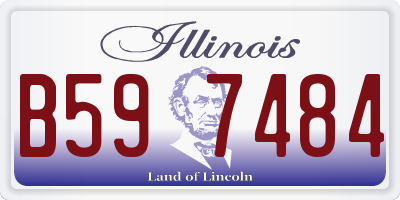 IL license plate B597484