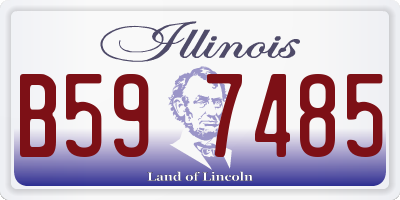 IL license plate B597485