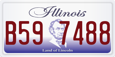 IL license plate B597488
