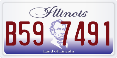 IL license plate B597491