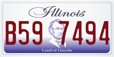 IL license plate B597494