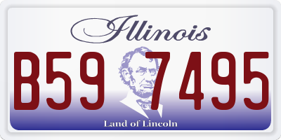 IL license plate B597495