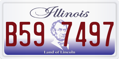IL license plate B597497