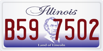 IL license plate B597502