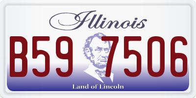 IL license plate B597506