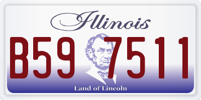 IL license plate B597511