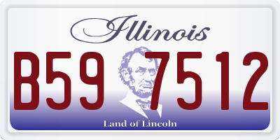 IL license plate B597512