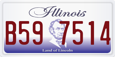 IL license plate B597514