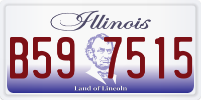 IL license plate B597515