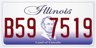 IL license plate B597519