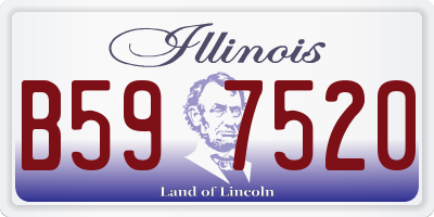 IL license plate B597520