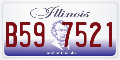 IL license plate B597521