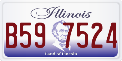 IL license plate B597524