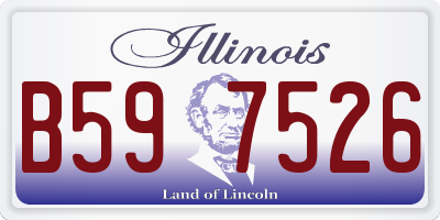 IL license plate B597526