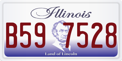IL license plate B597528