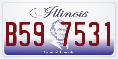IL license plate B597531