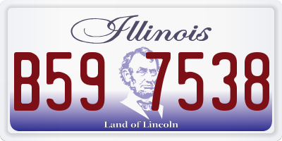IL license plate B597538