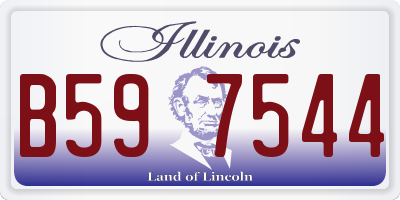 IL license plate B597544