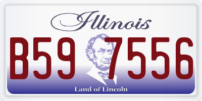 IL license plate B597556