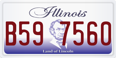 IL license plate B597560
