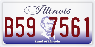 IL license plate B597561