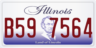 IL license plate B597564