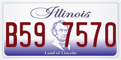 IL license plate B597570