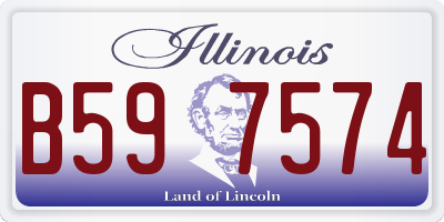 IL license plate B597574