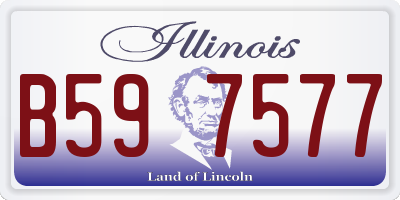 IL license plate B597577