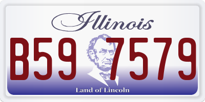 IL license plate B597579