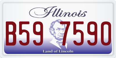 IL license plate B597590