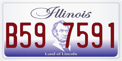 IL license plate B597591