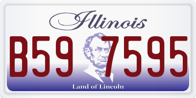 IL license plate B597595