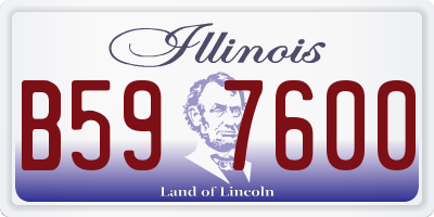 IL license plate B597600