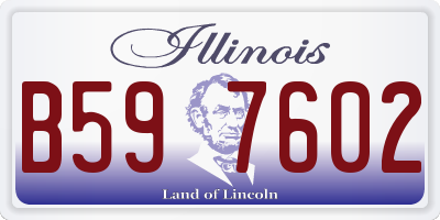 IL license plate B597602