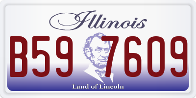 IL license plate B597609