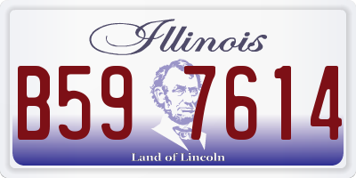 IL license plate B597614
