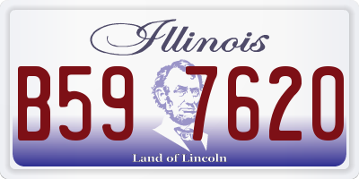 IL license plate B597620