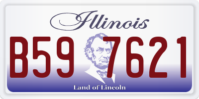 IL license plate B597621