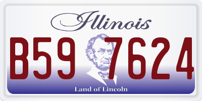 IL license plate B597624