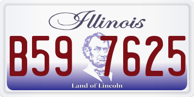IL license plate B597625
