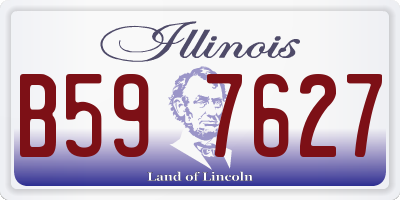 IL license plate B597627