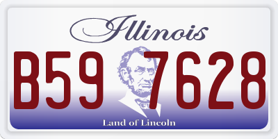 IL license plate B597628