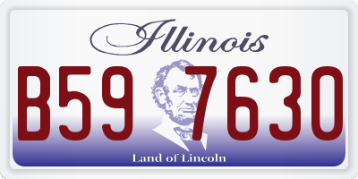 IL license plate B597630