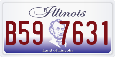 IL license plate B597631