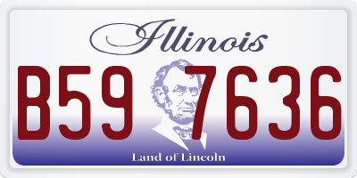 IL license plate B597636