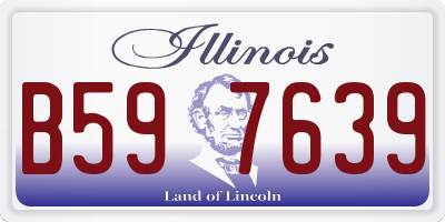 IL license plate B597639
