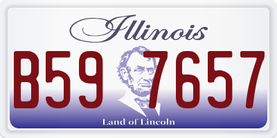 IL license plate B597657