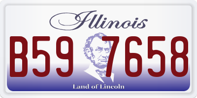 IL license plate B597658